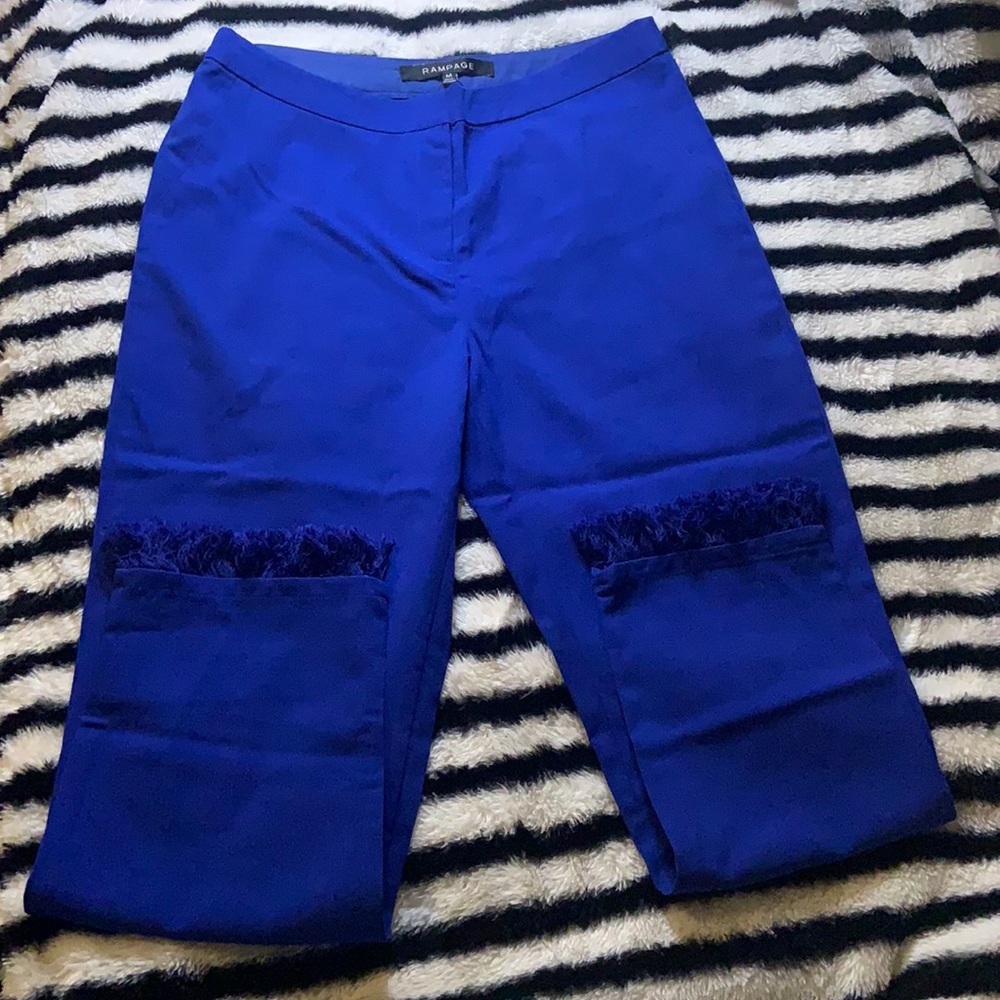 NWT Rampage Ankle-length Pants w/Fringe